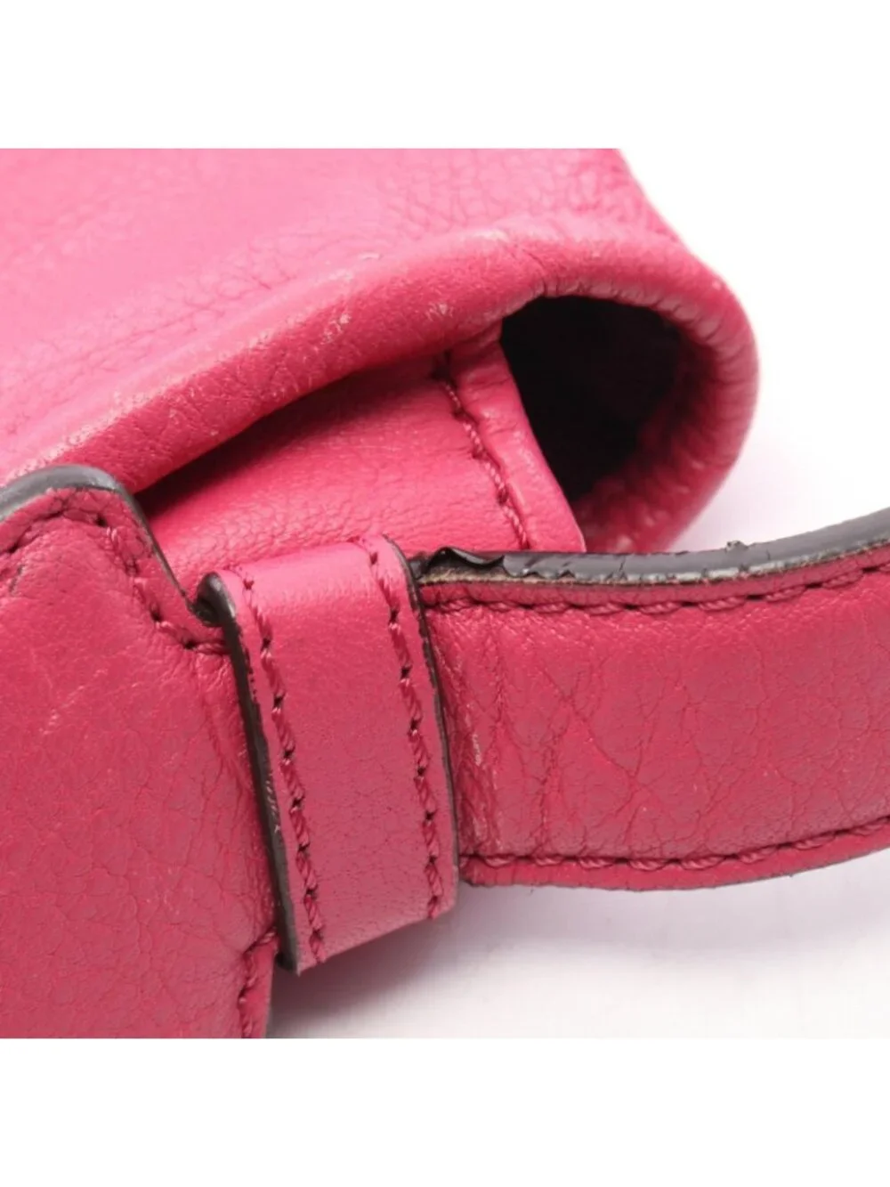 Loewe Shoulder Bag Heritage Satchel Pink Leather